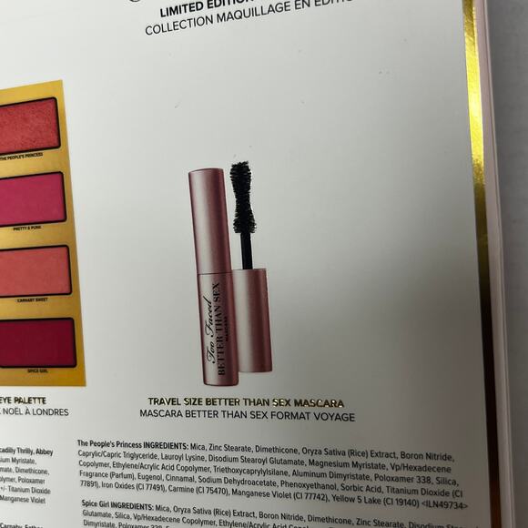 NWB Too Faced Makeup Set - Eye shadow, blush, mascara - Limited Edition - Picture 4 of 8